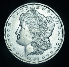 1896-O $1 Morgan Silver Dollar AU++ ~ 26092 picture