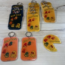 Pac-Man And Ghosts Vintage Keychains 1980 Midway Lot Of 14 picture