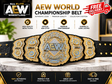 AEW World Wrestling Championship 2mm Title Adult Size Belts Heavyweight Belt picture