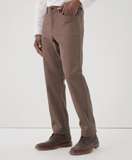 Pact Men's Stretch Twill 5-Pocket Pant Medium Deep Taupe 32