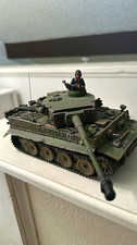 King & Country Karl Ottos Tiger I Tank AK016 1:30 WWII Metal w/ Figure 1943 picture