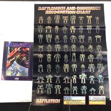 RARE Vintage FASA Battletech Omnimech 1991 Recognition Chart Poster & Booklet picture