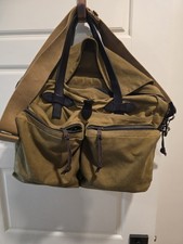 Filson Brown 24 hour tin cloth duffel. Excellent condition picture
