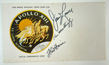 Apollo 13 Signed Cover Jim Lovell Ken Mattingly and Fred Haise picture