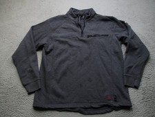 Ariat FR Sweater Men L Gray 1/4 Zip Pullover Workwear Sweatshirt Fleece Workwear picture