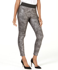 INC International Concepts Women's Pebble Faux Leather Leggings sz S Small  picture