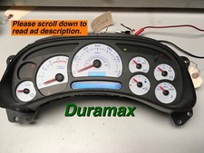 03 ,04 Chevy Duramax Speedometer cluster. REFURBISHED. LEDs picture