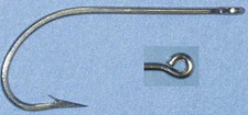 Mustad 3407DT # 10/0 Tinned OShaughnessy Hook 100CT picture