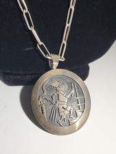 Vintage Hopi Sterling Silver Double Sided Pendant By Eddison Wadsworth Soohafyah picture