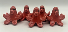 Japanese  Porcelain / octopus-Tako-sausage chopstick rest &chopsticks set of 5 picture