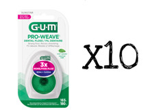 Sunstar GUM ButlerWeave Pro Weave Dental Floss Mint Waxed 165M x10 Canada picture