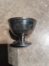 Gorham Antique Coin Silver SALT CELLAR SINGLE LIGHT  MONO GREAT SHAPE ERA 1850'S picture