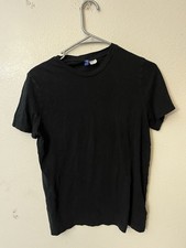 H&M Divided T-Shirt Mens Black Short Sleeve Crew Neck Basic Tee Size M picture