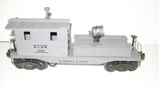 Lionel DL&W Lighted Gray #2420 Searchlight Wrecking Car O Gauge picture