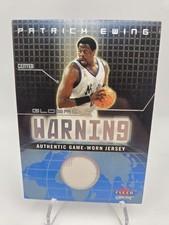 2002-03 Fleer Genuine - Global Warning Patrick Ewing Jerseys (MEM) Game Worn picture