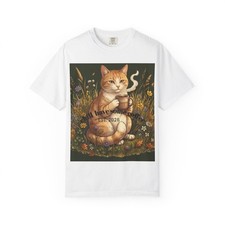 Cat Coffee Chilling Tshirt picture