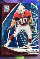2019 Panini Spectra - Pat Tillman #137 Neon Blue Prizm /60 picture
