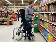 Customize Manual Standing Wheelchair, Sit-to-Stand Mobility, Rehabilitation picture
