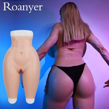 Roanyer Small Super Strong Silicone Fake Vagina Pants Panties Hip Shaping Pants picture