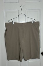 Walter Hagan Perfect 11 Golf Shorts, 40 x  10, Tan, Hi Rise, Performance, EUC picture