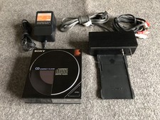 Vintage Sony D-50 CD Player + AC-D50 Power Supply Dock - WORKS GREAT picture