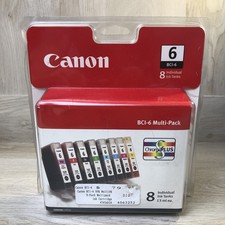 CANON BCI-6 Multipack 8 Pack Ink Tanks Chroma Plus Sealed Retail Pack NEW picture