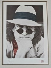 John Lennon- Red - Silkscreen Portrait by Nishi | Signed by Yoko Ono - LIMITED picture