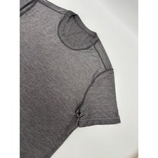 Lululemon Swiftly Tech Short Sleeve T-Shirt Grey Heathered Crew Neck Mens XL picture