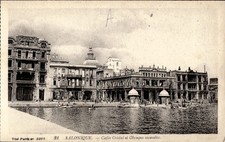 Greece Salonica Fire Ruins 1917 PC picture
