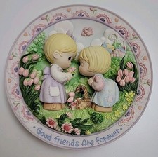 Enesco Precious Moments “Good Friends Are Forever” 3D Plate Mint Condition picture