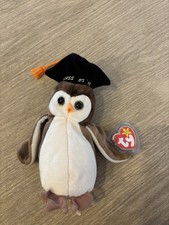 Ty Beanie Babies Wise Owl Graduate Plush Class of 98 1998 Vintage picture
