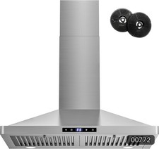 30 in Wall Mount Range Hood FIREGAS 25Y75CC 450 CFM #R011 picture