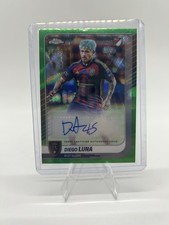 2025 Topps Chrome MLS Diego Luna #9 Neon Green Refractor Autographs /99 picture