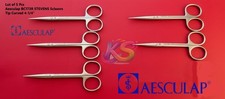Lot of 5 Pcs Aesculap BC173R STEVENS Scissors tip Curved 4-1/4
