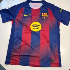 Nike FC Barcelona 2025/26 Home Soccer Jersey Lamine Yamal #19 Men's Size M picture