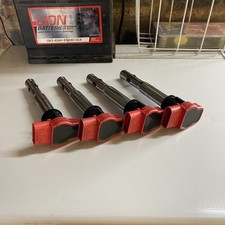 ECS Tuning R8 Red Ignition Coil Packs Audi A3/S3/8P A4/B6/B7/B8 TT/TTS MK2 2.0T picture
