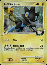 Luxray GL 9/111 Holo Rare Rising Rivals Pokemon Lightly Played picture