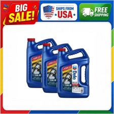 3 Pack Delo 400 XLE SB Synthetic Blend 15W-40 Heavy Duty Diesel Motor Oil 1 Gal picture