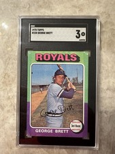 1975 Topps - George Brett #228 (RC) Kansas City Royals SGC 3 VG Rare picture