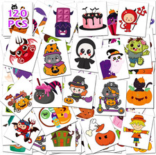 Halloween Tattoos for Kids, Halloween Party Favors Games Toy Party Supplies picture