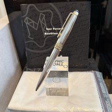 MontblancSolitaire Silver 925 Rare Striped NOS Pen Germany G2U picture