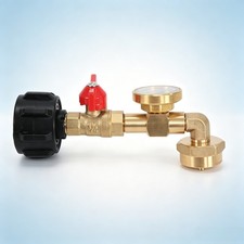 Propane Bottle Refill Adapter QCC1 with Pressure Gauge Control Valve picture