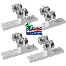 4 Pack 4 Wheel Trolley for Electric Hoist Installation Roller with 1-5/8