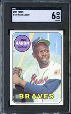 1969 Topps #100 Hank Aaron SGC 6 Braves HOF *INVAJ3388 picture