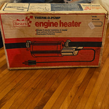Sears THERM-O-PUMP Engine Heater Vintage NOS IN BOX picture