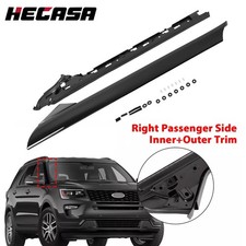 Right Side Windshield A-Pillar Molding INNER OUTER Trim For 11-19 Ford Explorer picture