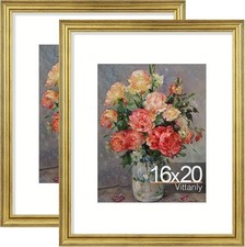 16x20 Picture Frames Set of 2, Ornate Vintage Photo Frame for Wall Mount picture