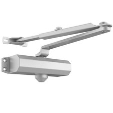 187lbs Commercial Door Closer Heavy Duty Residential Hydraulic Auto Silver picture