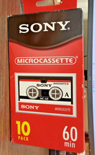 Vintage Sony MC-60 Microcassette 60 Min 10 Pack NOS picture