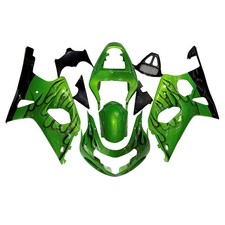 Green Black Fairing Kit for 2000-2002 Suzuki GSXR1000 K1 Injection ABS Bodywork picture
